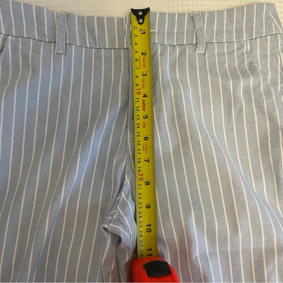 H&M cotton chinos / Regular waist /Long Light blue striped - Picture 9 of 9